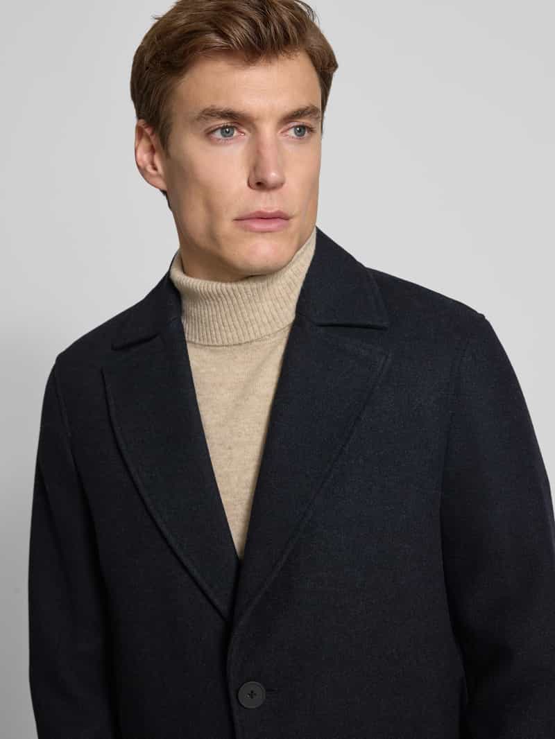 Matinique Lange jas van lanawolmix model 'breather'