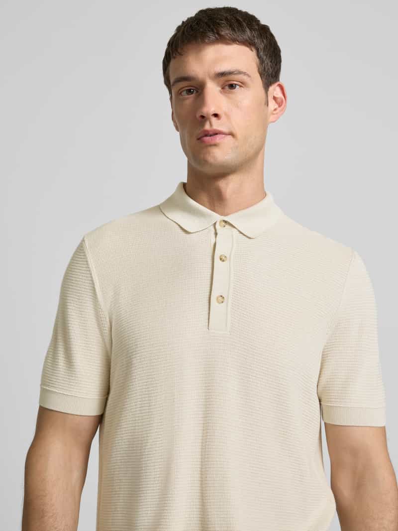 Boss Regular fit poloshirt van een mix van lyocell en katoen model 'LANNOTTI'