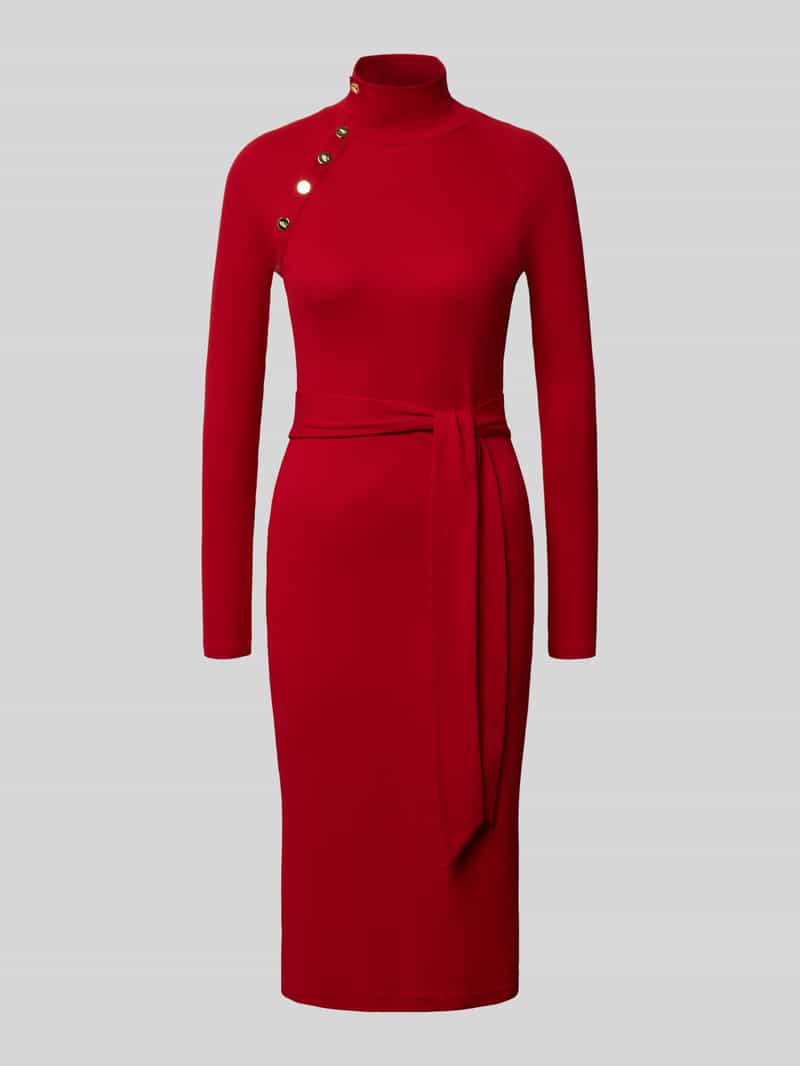 Lauren Ralph Lauren Midi-jurk met strikceintuur model 'VAHANT'