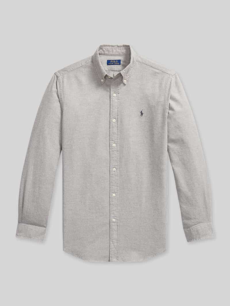 Custom fit vrijetijdsoverhemd van puur katoen