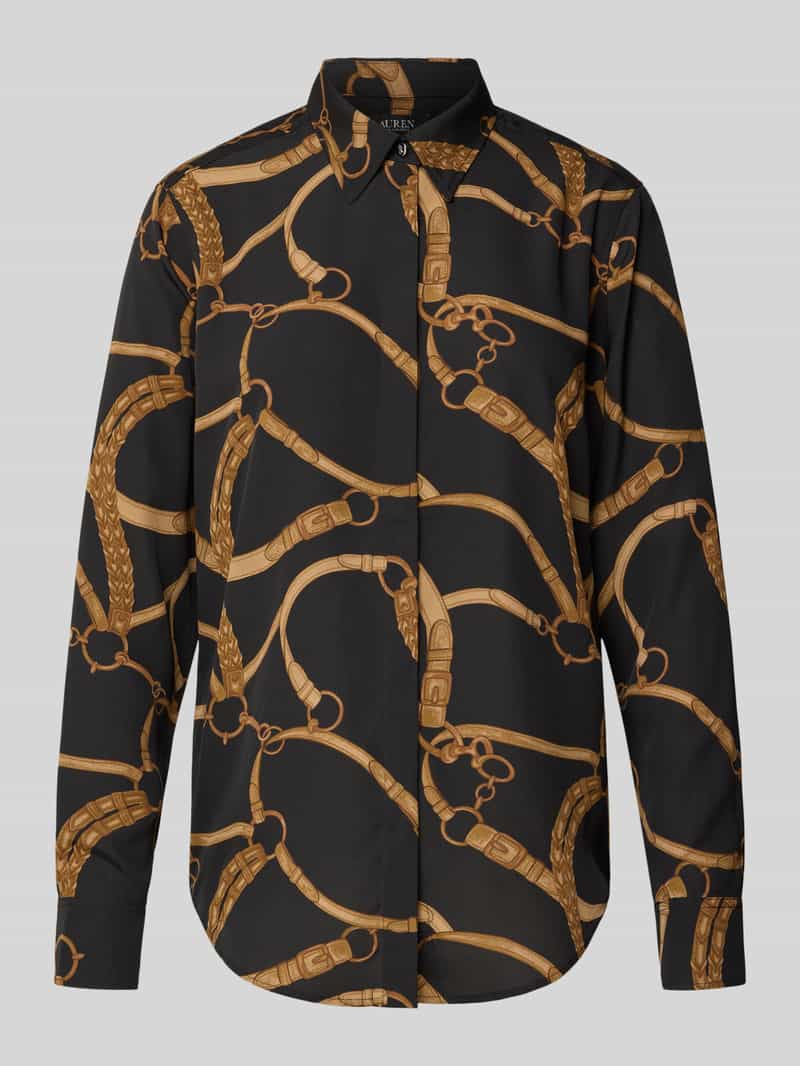 Lauren Ralph Lauren Regular fit blouse met blinde knoopsluiting model 'KRISTY'