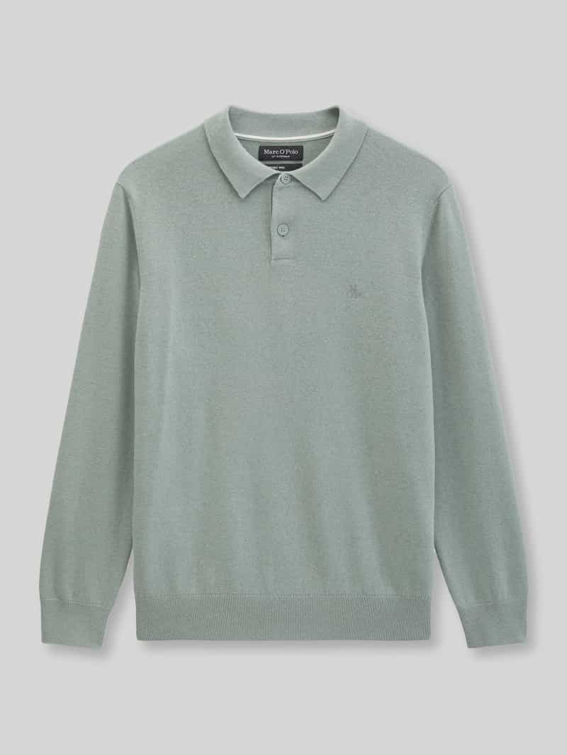 Marc O'Polo Regular fit pullover van mix van katoen en scheerwol