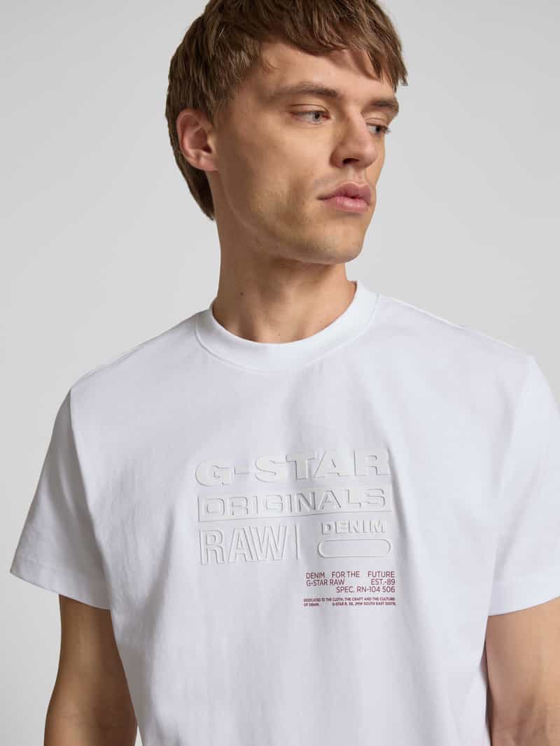 G-Star Raw T-shirt met labelprint model 'Originals'