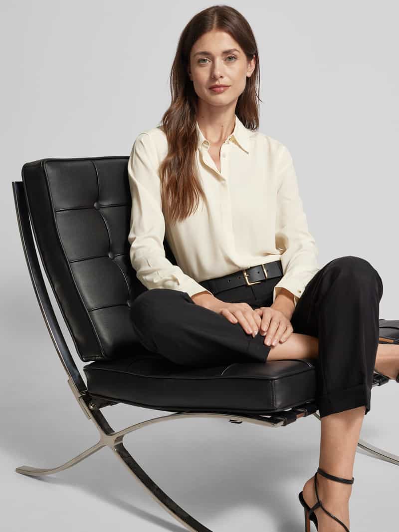 Lauren Ralph Lauren Overhemdblouse met blinde knoopsluiting model 'KRISTY'