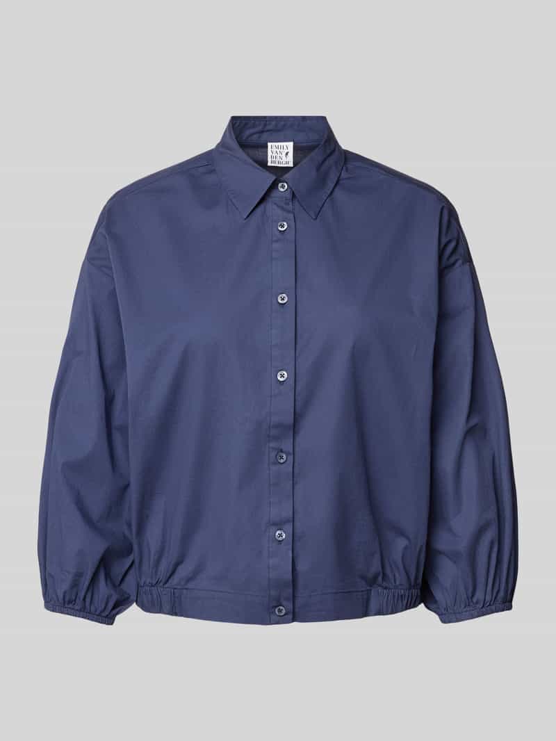 Emily Van den Bergh Relaxed fit overhemdblouse met elastische zomen