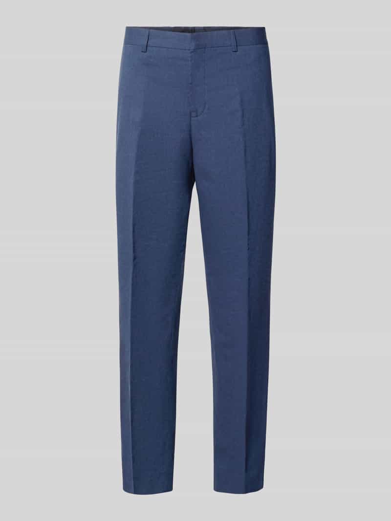 straight fit broek van linnenmix model 'Wesley'