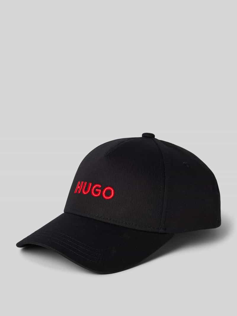 HUGO Baseballpet met labelstitching model 'Jude'