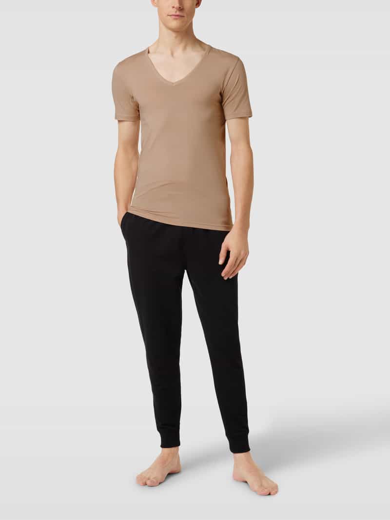Mey Slim fit T-shirt met V-hals lichte huid, foto 7