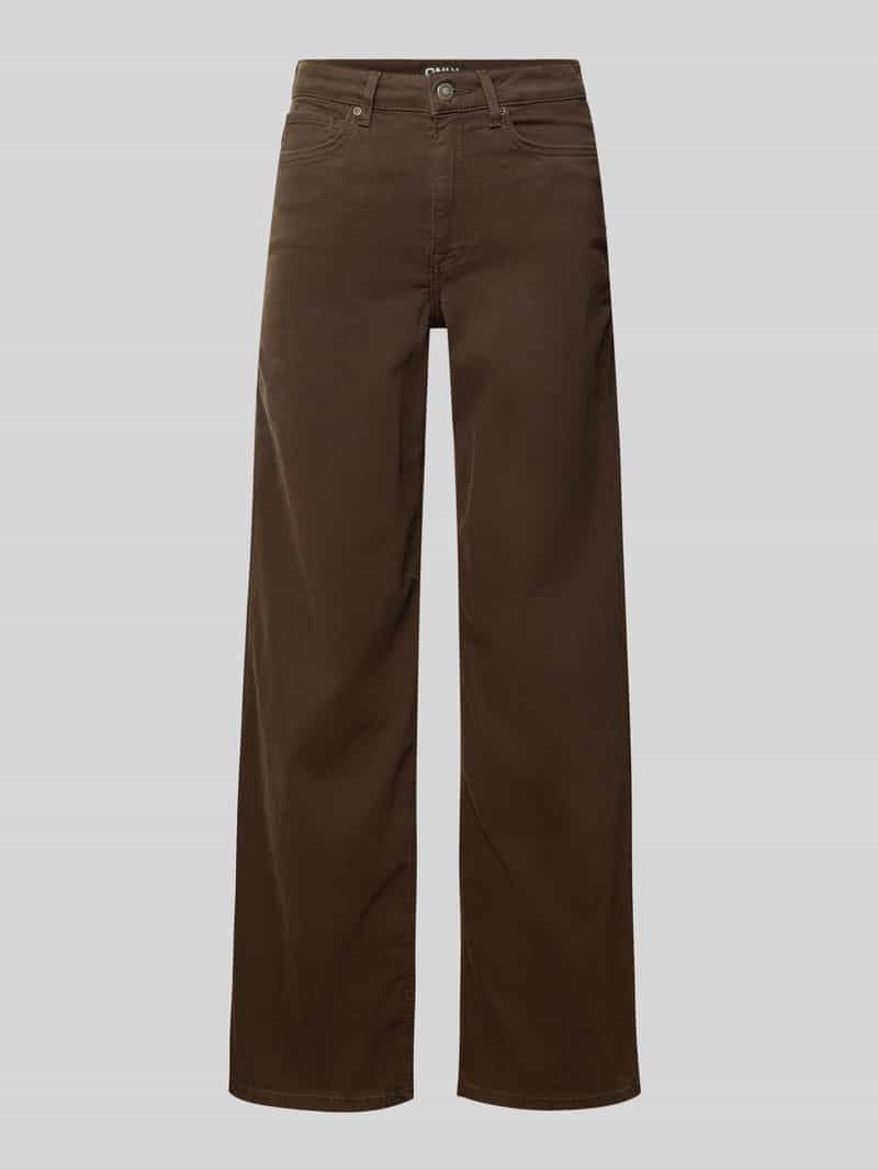 Only Wide leg jeans van katoenmix model 'MADISON'