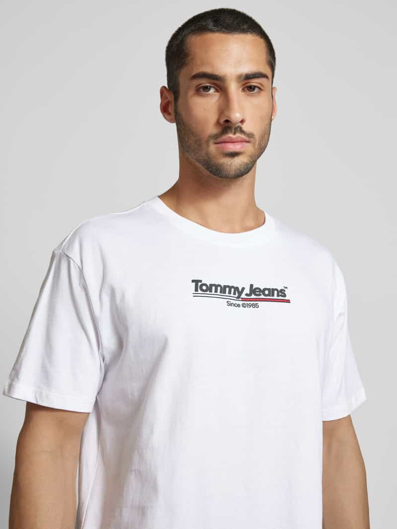 Tommy Jeans T-shirt met labelprint