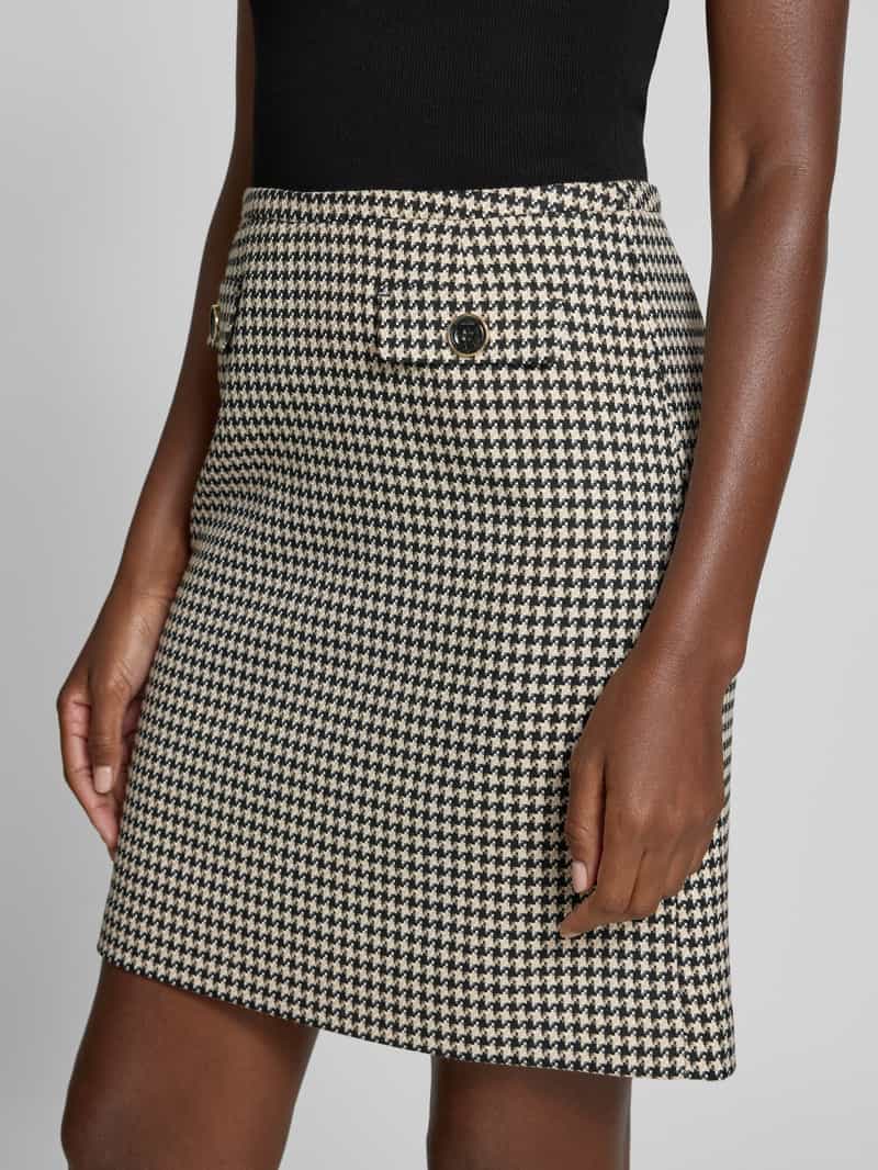 Christian Berg Woman Selection Knielange rok met viscose en paspelzakken