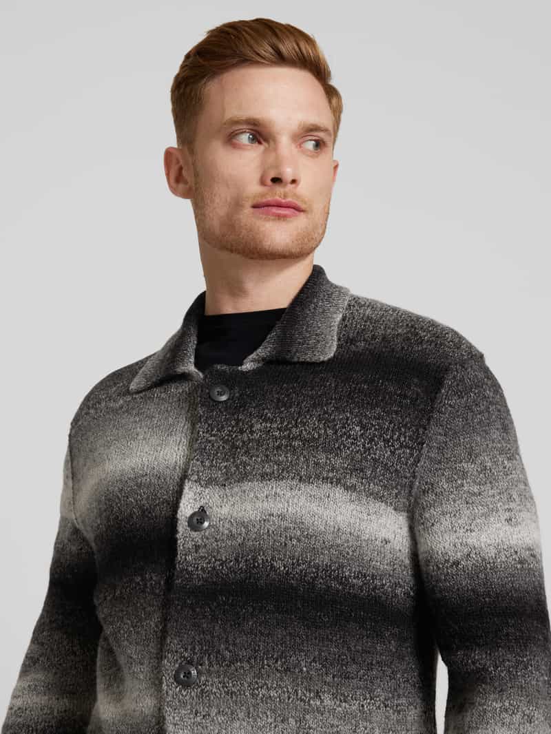 Marc O'Polo Regular fit gebreid jack van een mix van alpaca en wol