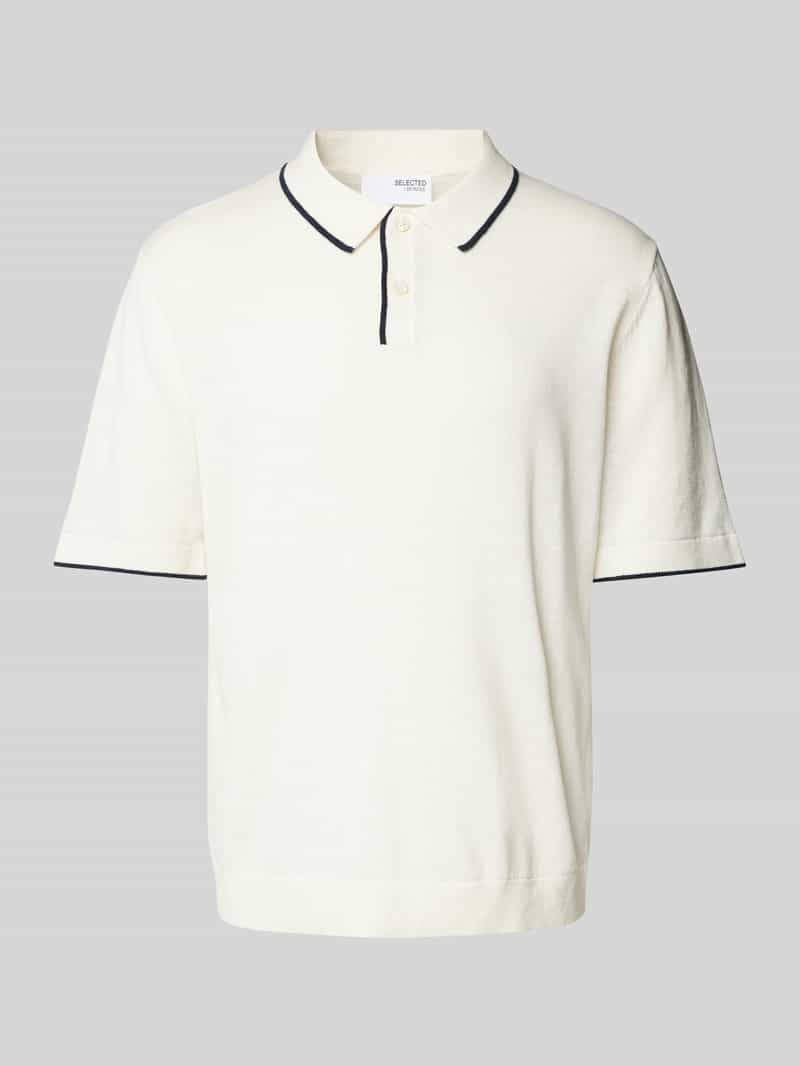 Selected Homme Poloshirt met 1 2 mouwen model 'MATTIS'
