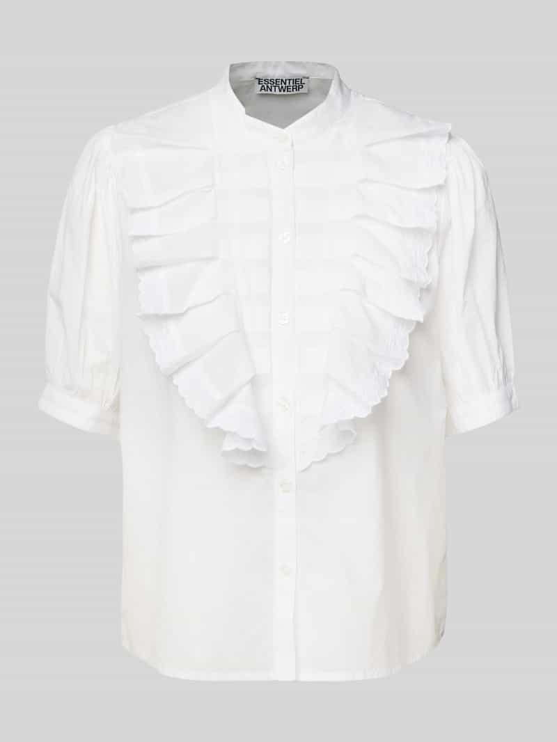 Essentiel Antwerp Regular fit blouse met opstaande kraag model 'Hamadeus'