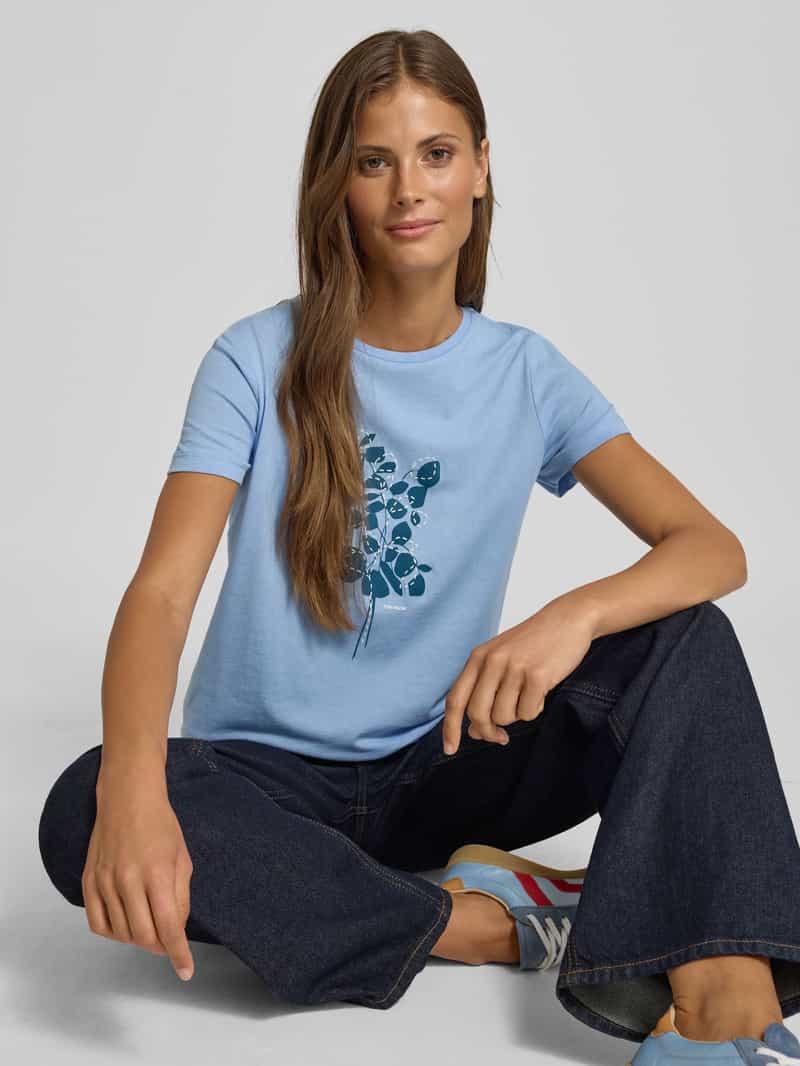 Tom Tailor Regular fit T-shirt van puur katoen