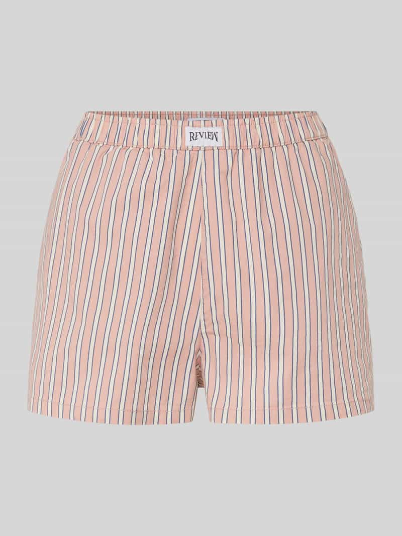 Review Korte broek met labeldetail