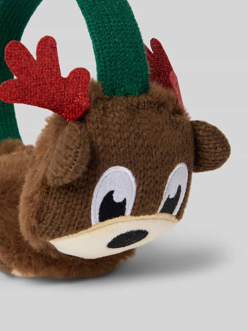 CAPELLI NEW YORK Oorwarmers in kerstdesign model 'Reindeer'
