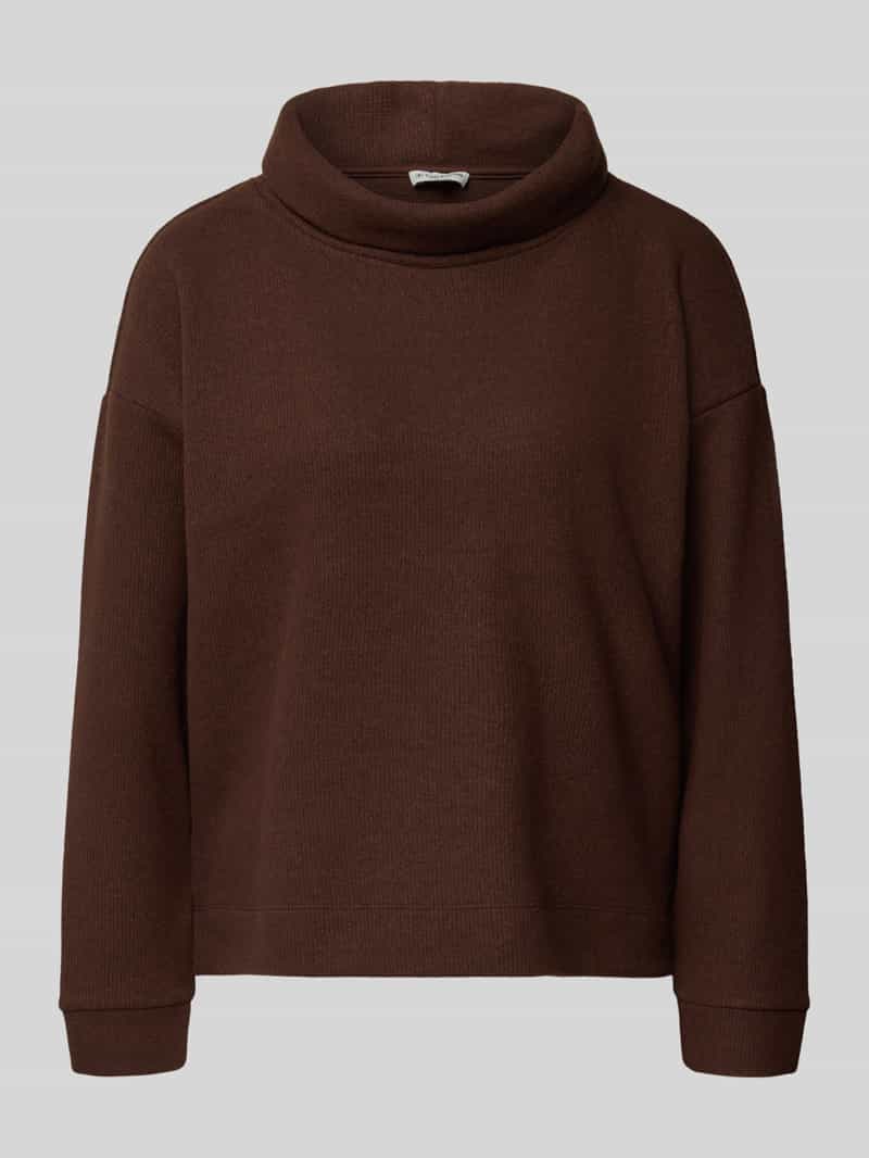 Tom Tailor Relaxed fit sweatshirt met opstaande kraag