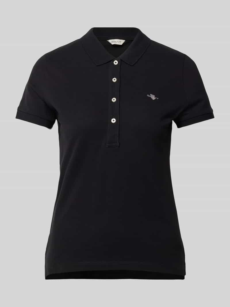 Gant Slim fit poloshirt met labelstitching