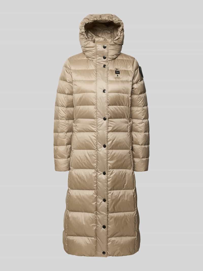 Blauer Usa Gewatteerde lange jas met capuchon model 'ANITA'