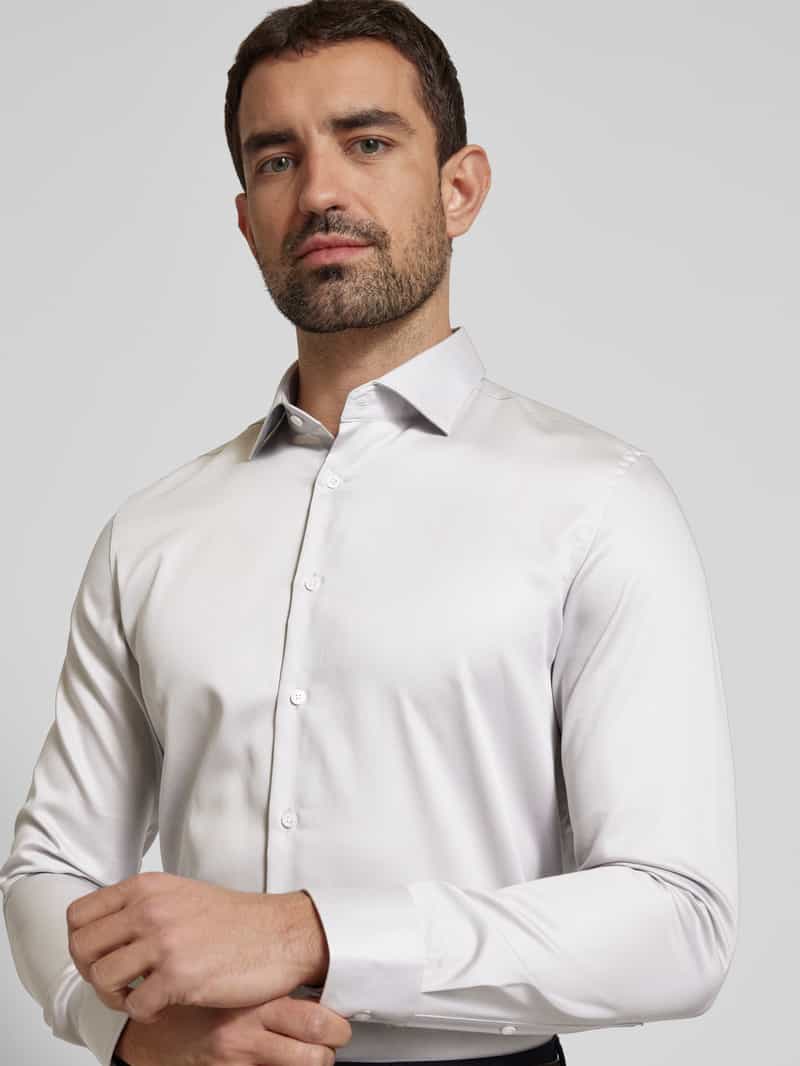 seidensticker Slim fit zakelijk overhemd met kentkraag model 'New Kent'