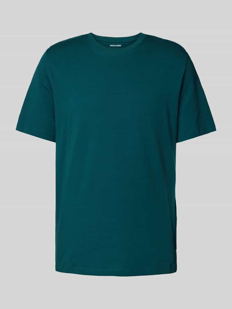 jack & jones T-shirt met labeldetail model 'ORGANIC'