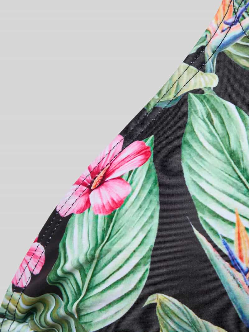 Pieces Regular fit bikinitop met all-over motief model 'BAOMI'