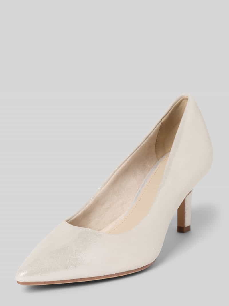 Pumps van echt leer