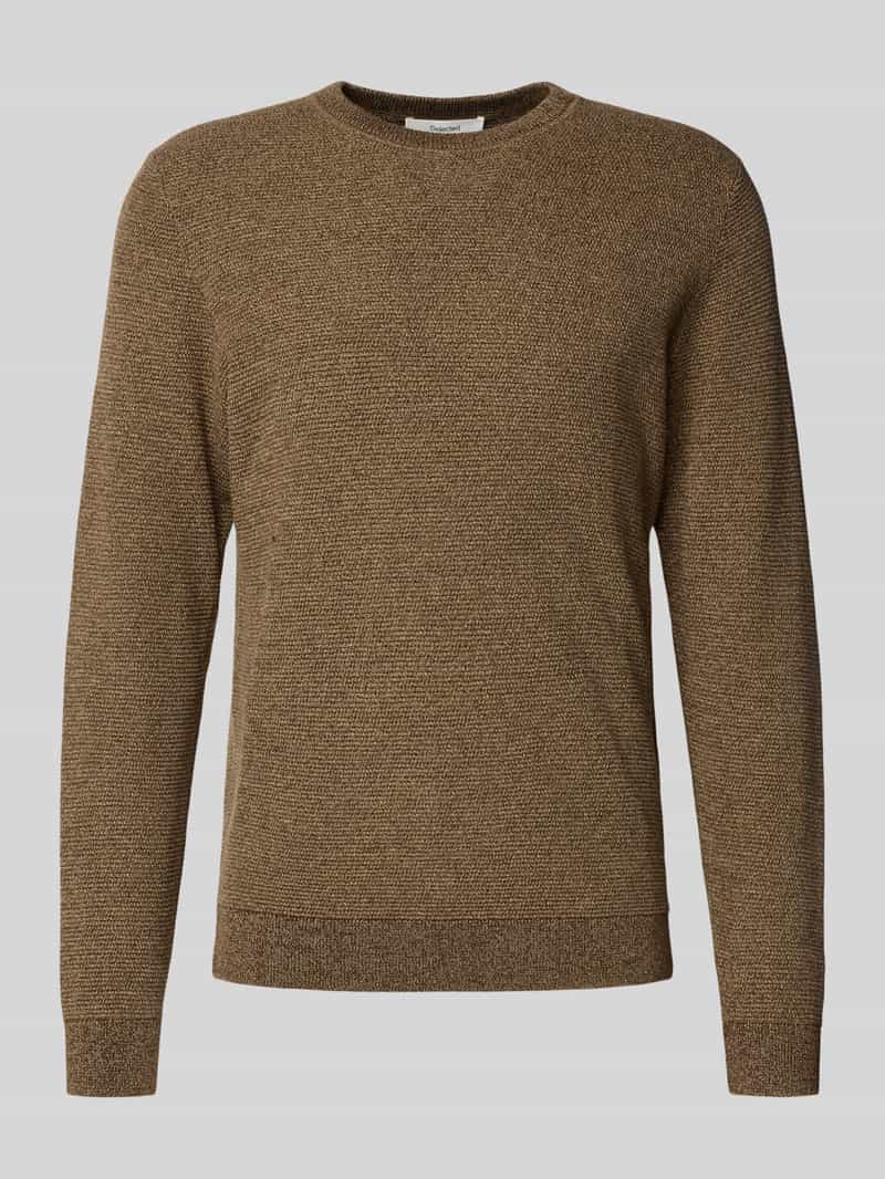 Selected Homme Regular fit pullover van puur katoen model 'ROSS'