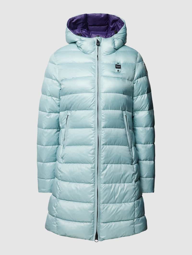 Lange jas met doorgestikte naden Blauer Usa