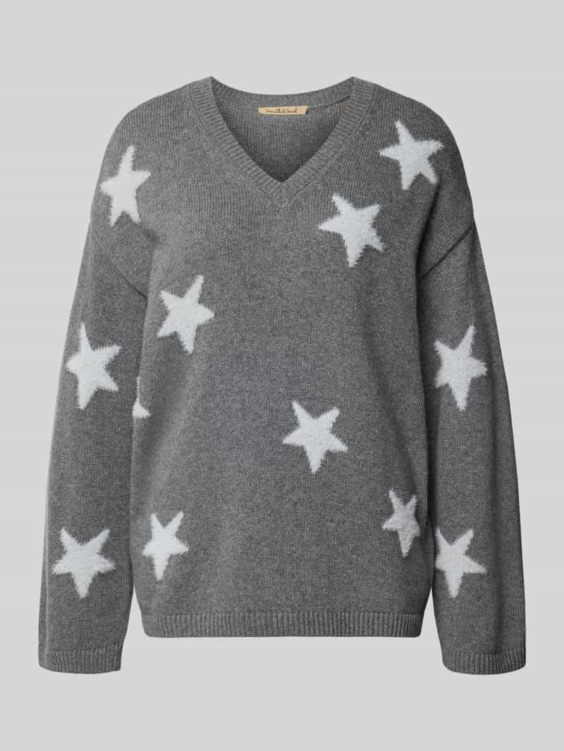 Smith and Soul Loose fit gebreide pullover met kasjmier