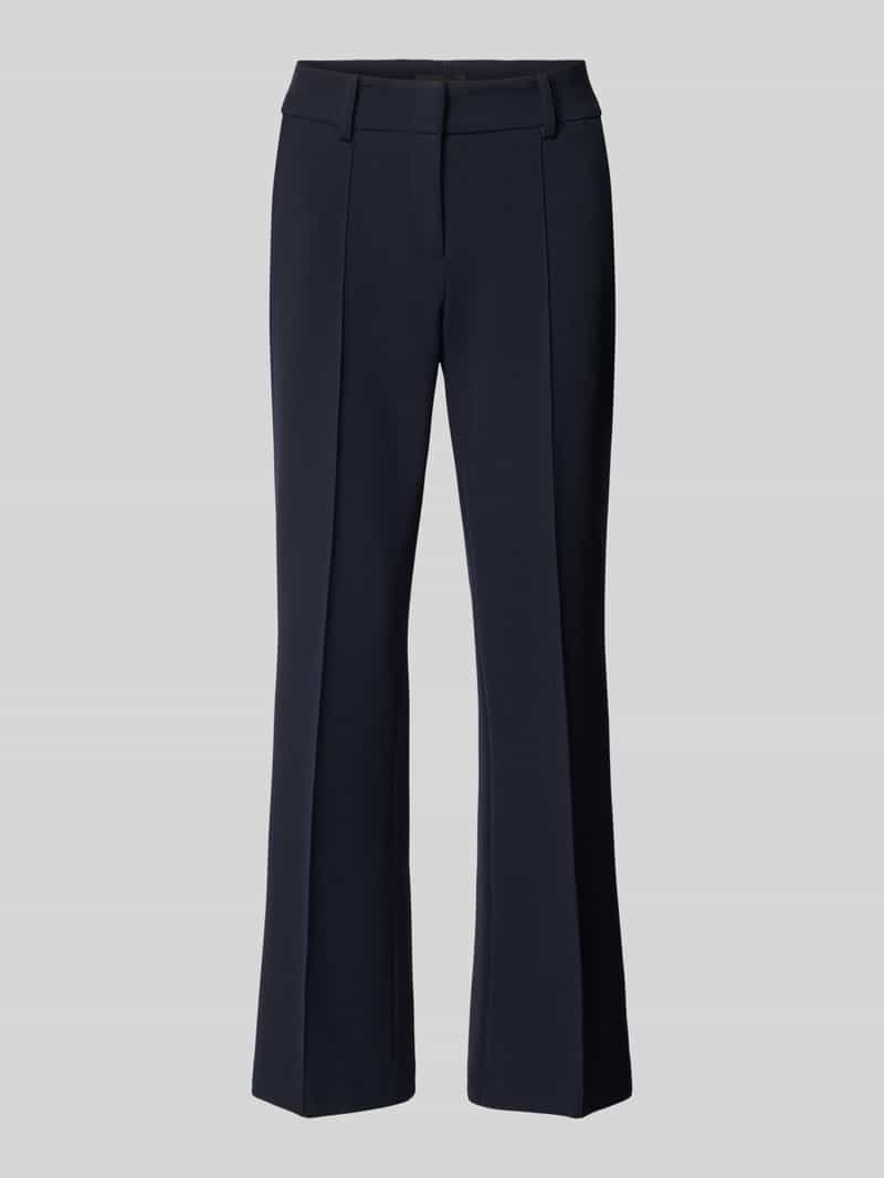 Flared fit stoffen broek met viscose Model 'Farah'