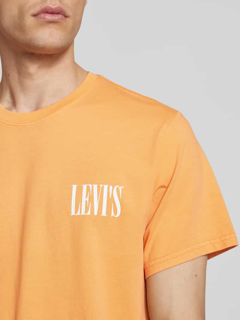 Levi's T-shirt met labelprint