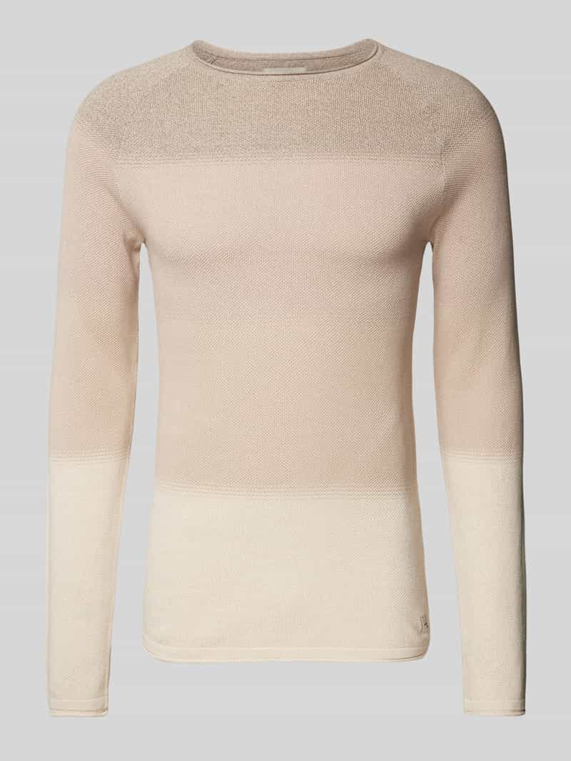 Jack & jones Gebreide pullover met labelpatch, model 'HILL'