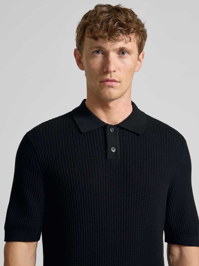 Boss Orange Relaxed fit poloshirt van een mix van katoen en kapok