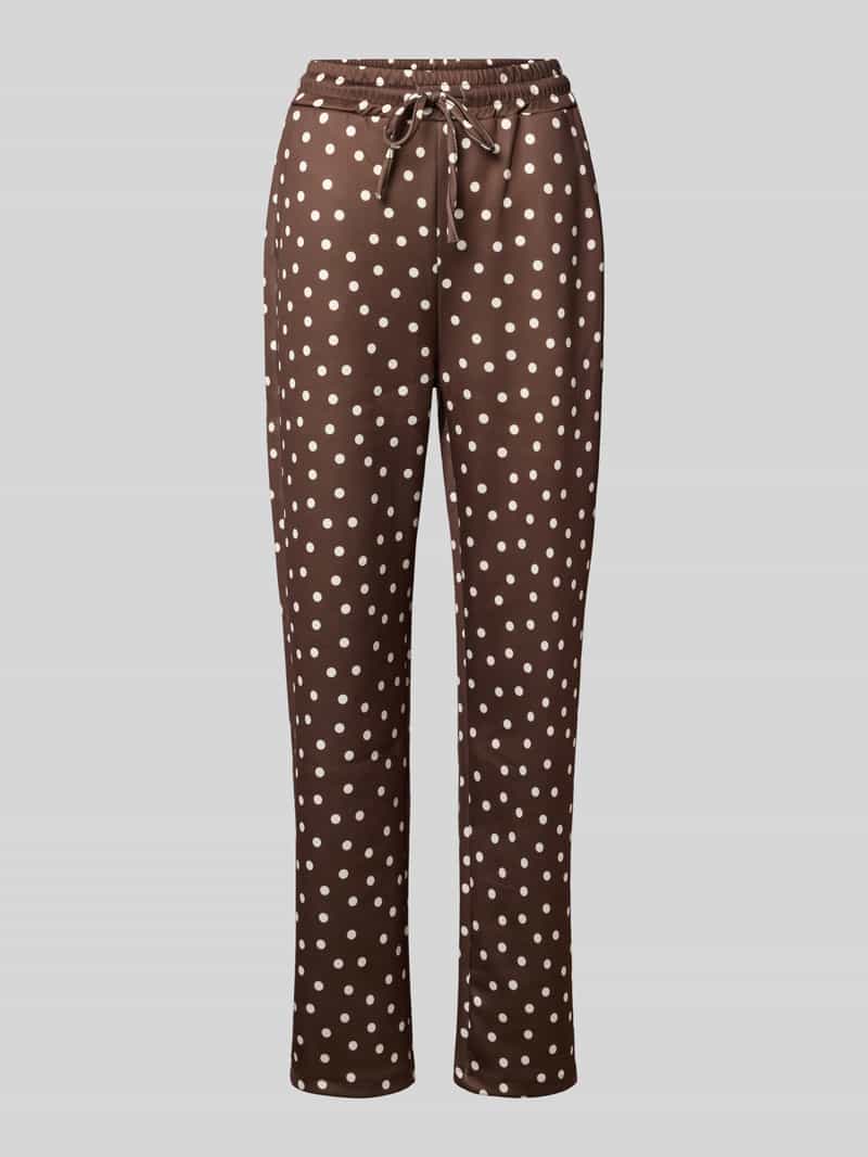 ZABAIONE Straight fit stoffen broek van elastische materiaalmix