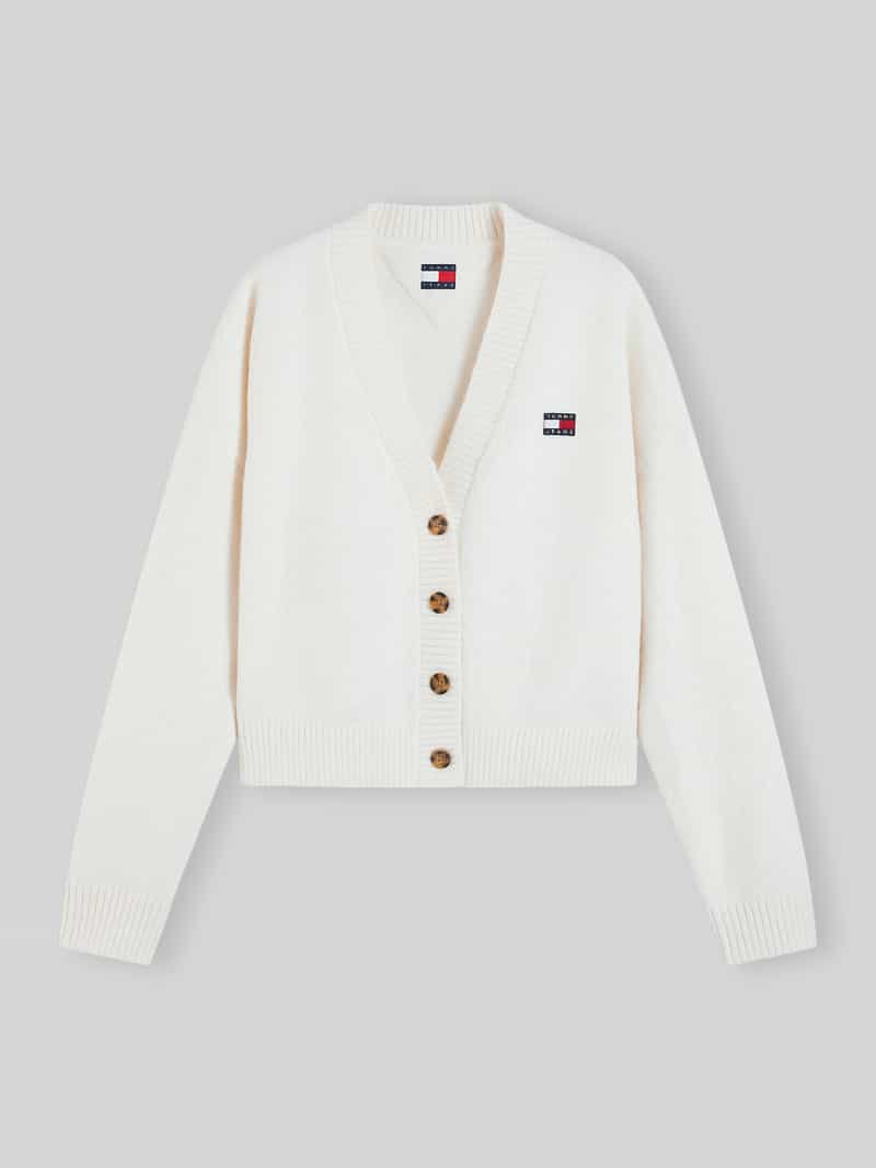 relaxed fit gebreid jack met alpaca- en met wol