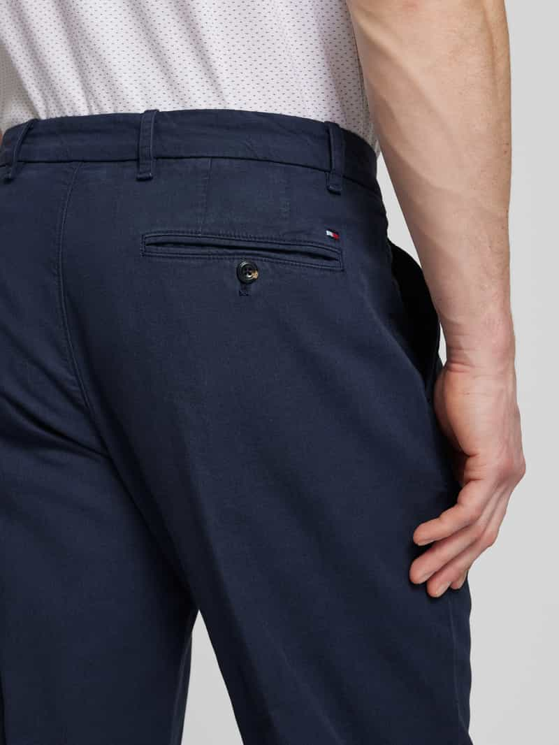 Tommy Hilfiger Regular fit chino met bandplooien model 'HARLEM'