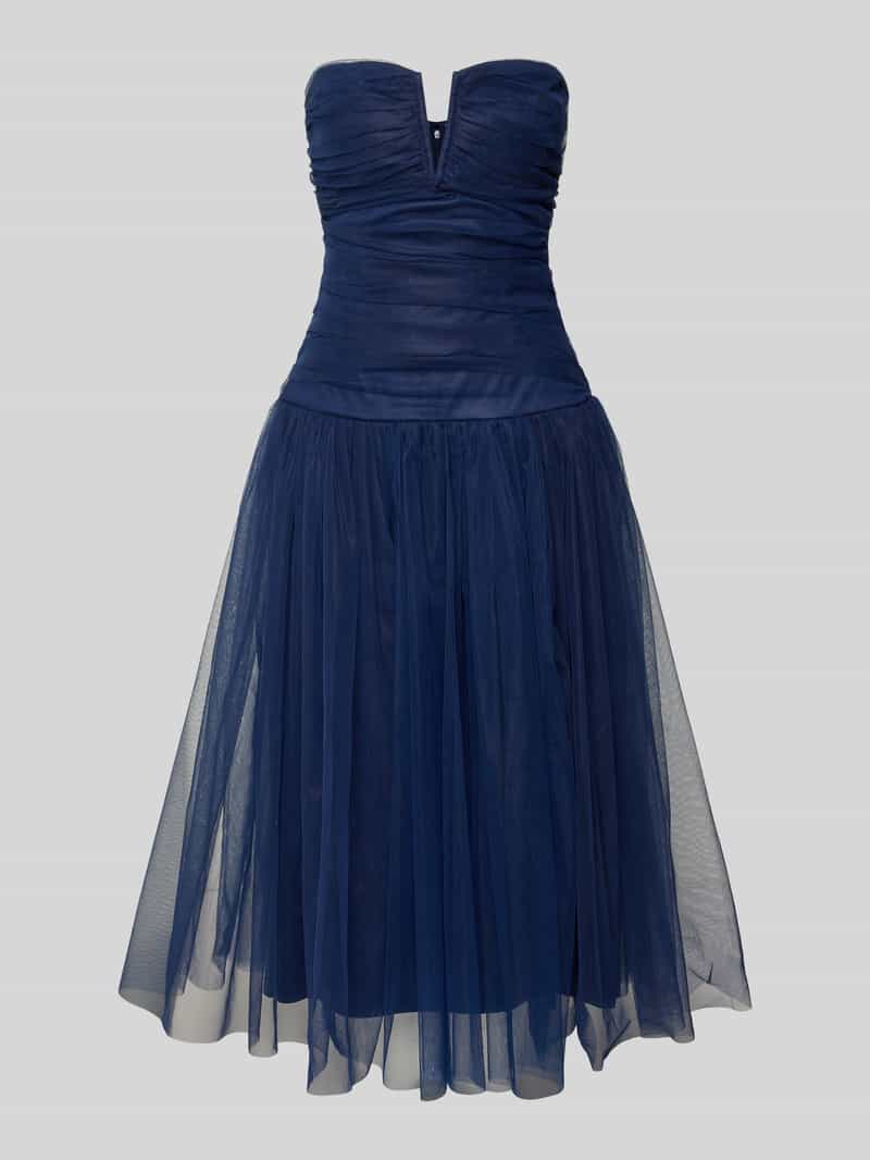 Lace & Beads Knielange cocktailjurk met V-hals