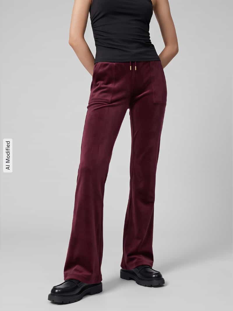Juicy Couture Sweatbroek met fluweellook model 'Layla Gold'