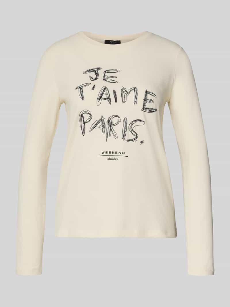 Weekend Max Mara Regular fit shirt met lange mouwen van katoenmix model 'RENOIR'