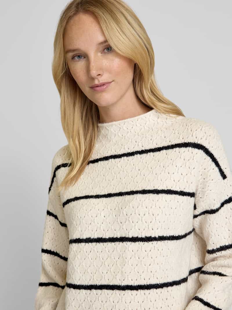 FREE QUENT Gebreide pullover met opstaande kraag model 'HARA'