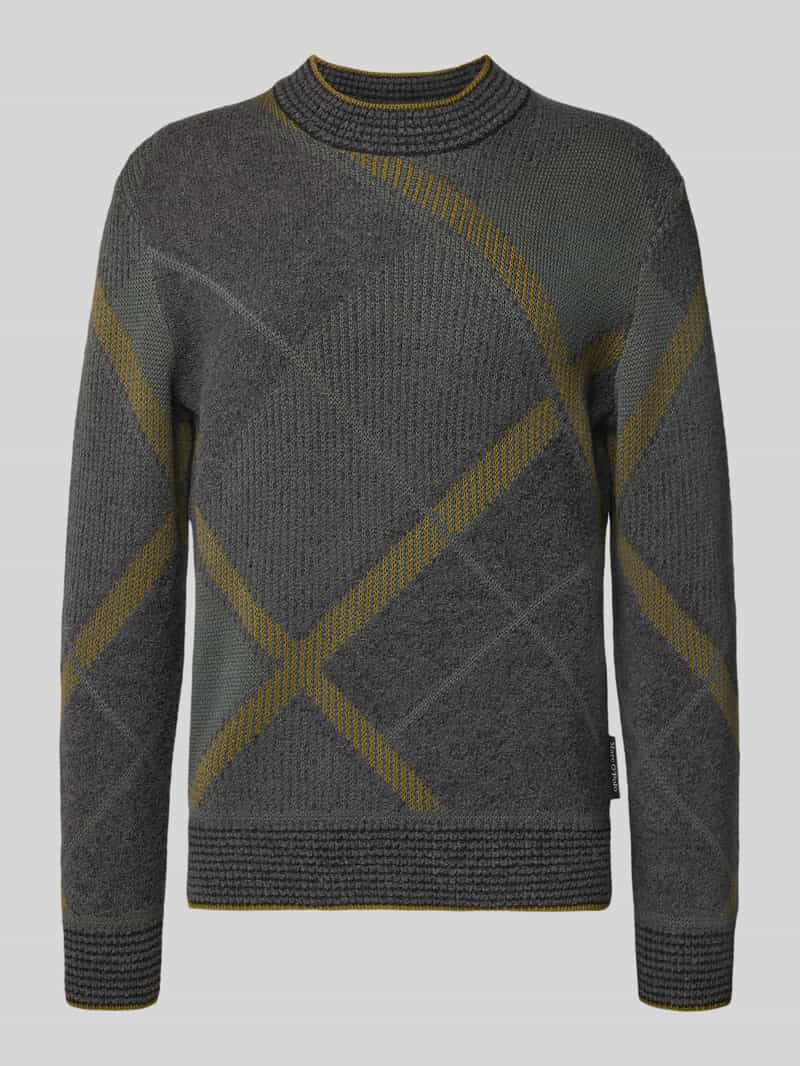 Marc O'Polo Regular fit gebreide pullover van een mix van katoen en wol