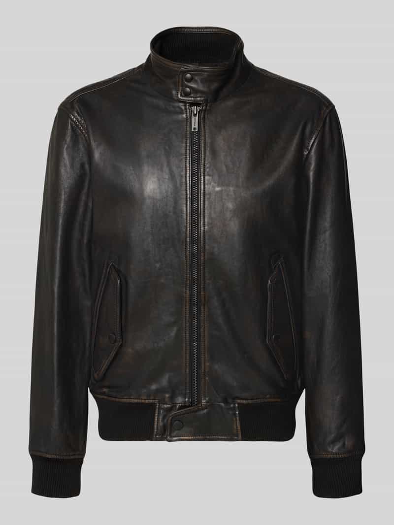 Strellson Regular fit jack van echt lamsleer model 'BERKELY'
