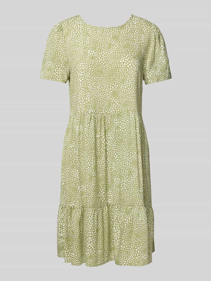 Vila Knielange jurk van viscose in laagjeslook