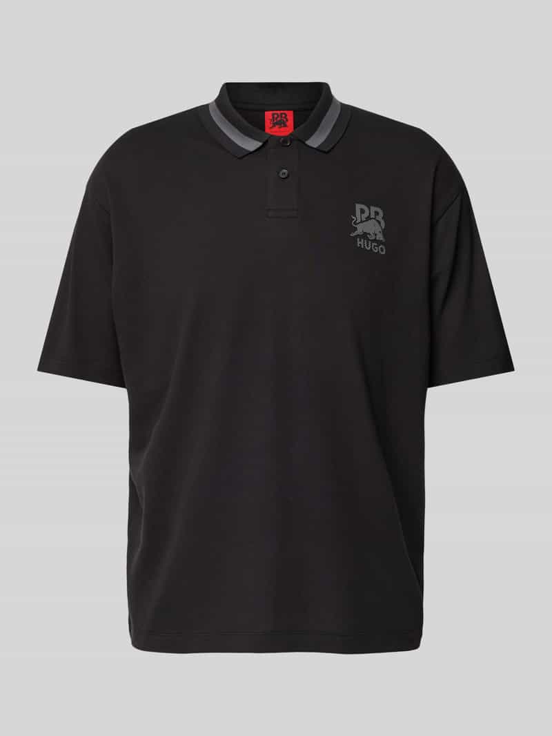 HUGO Poloshirt met labelprint model 'Dodac'