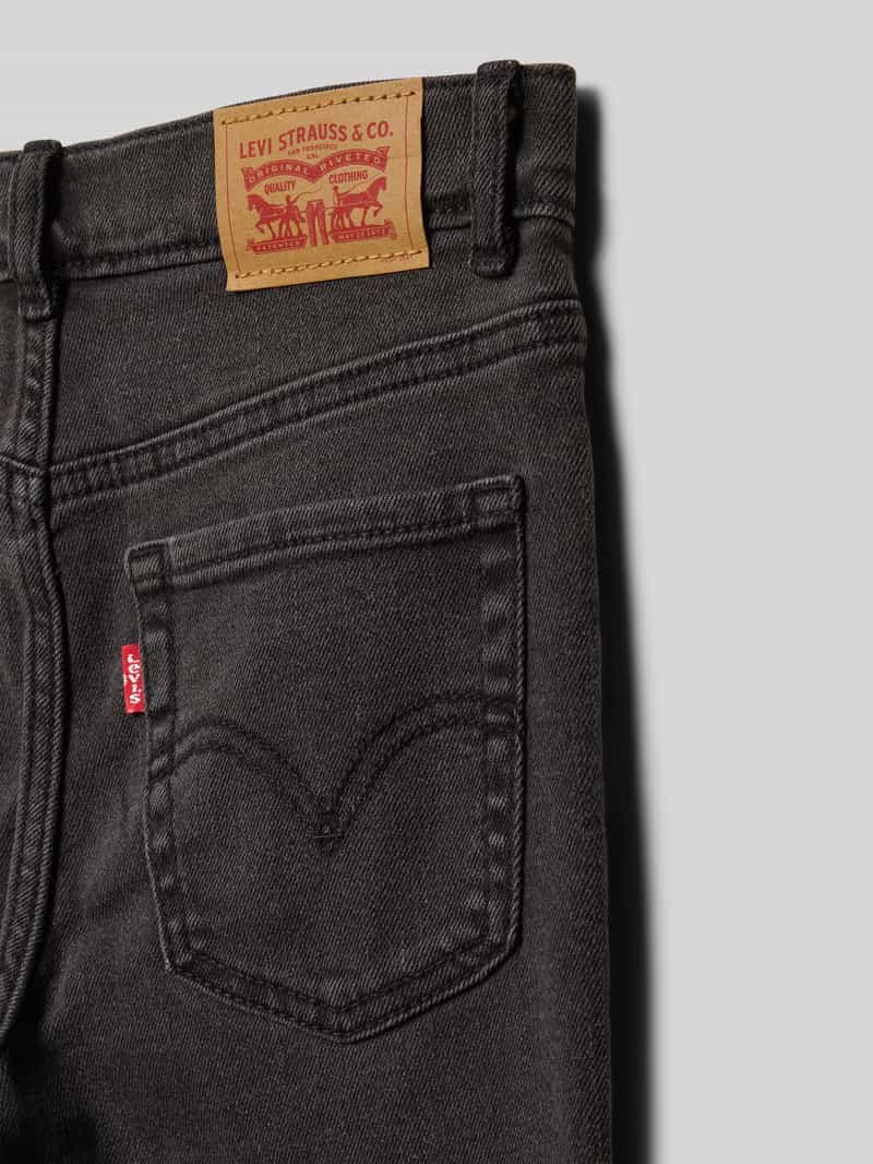 Levi s Kids High rise flared fit jeans van katoenmix met studs