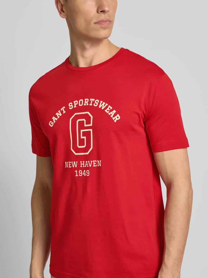 Gant T-shirt met labelprint
