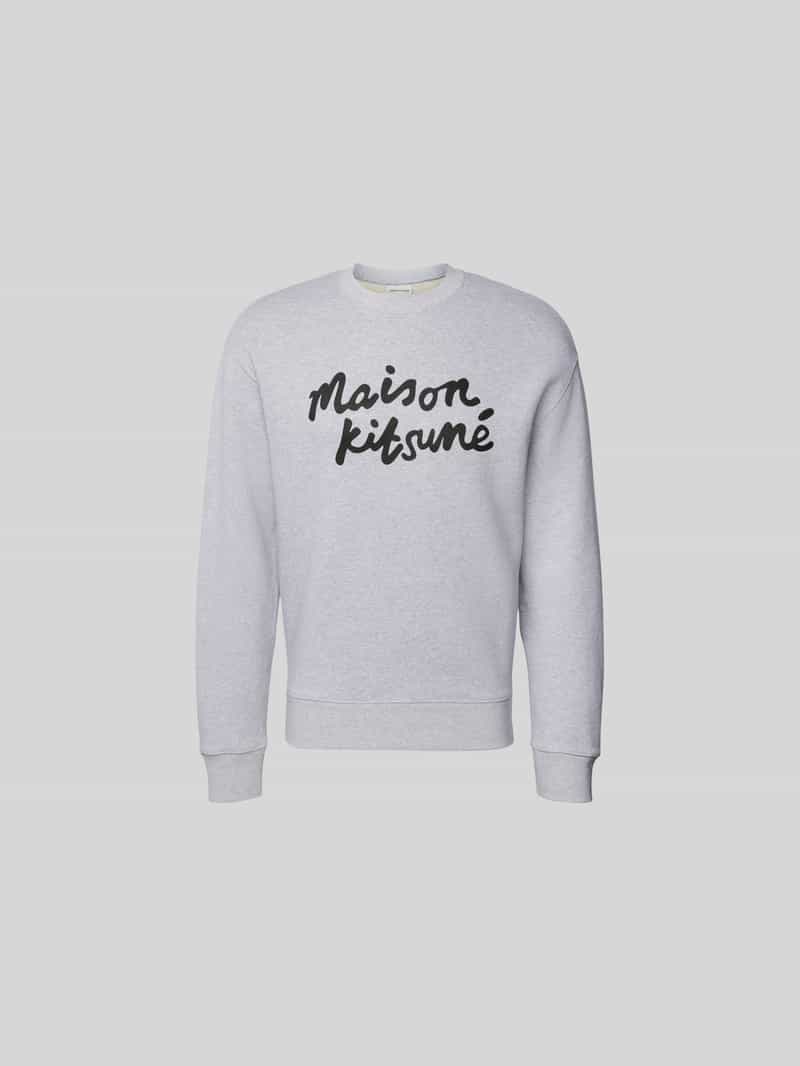 Sweatshirt met labelprint
