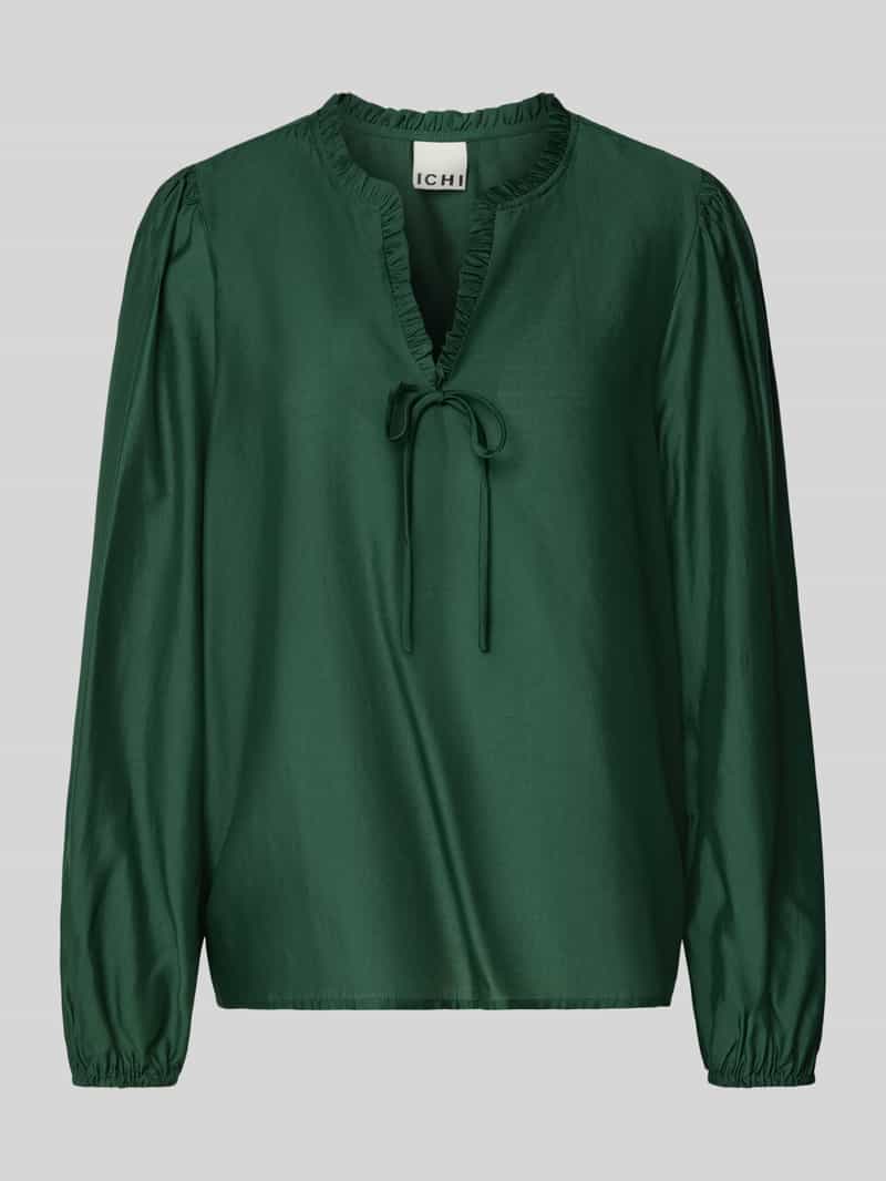 Ichi Regular fit blouse met ruches model 'KARLANI'